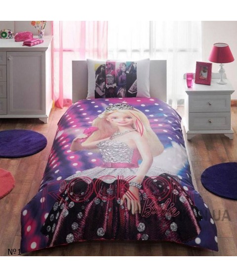 Комплект постельного белья Tac Disney Barbie Rock N Royal №14227