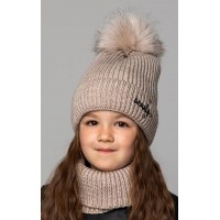 Детская вязаная шапка Комплект Классик Girl  D77949-48-52
