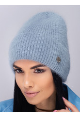 Жіноча шапка-ковпак з відворотом "Коктєйль"