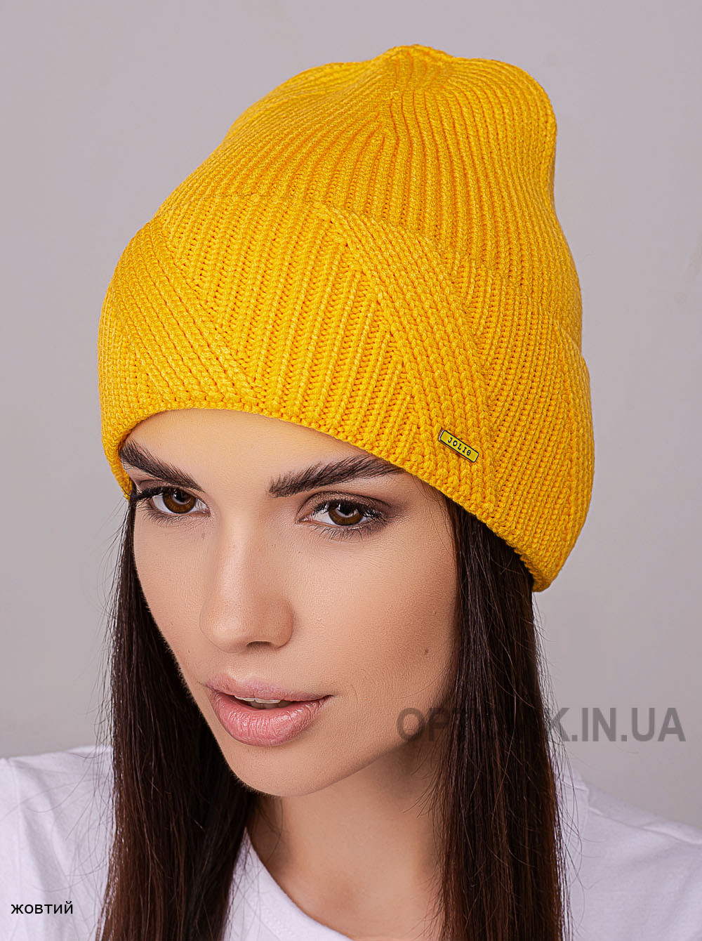 Жіноча шапка-ковпак з відворотом Ідiлiя