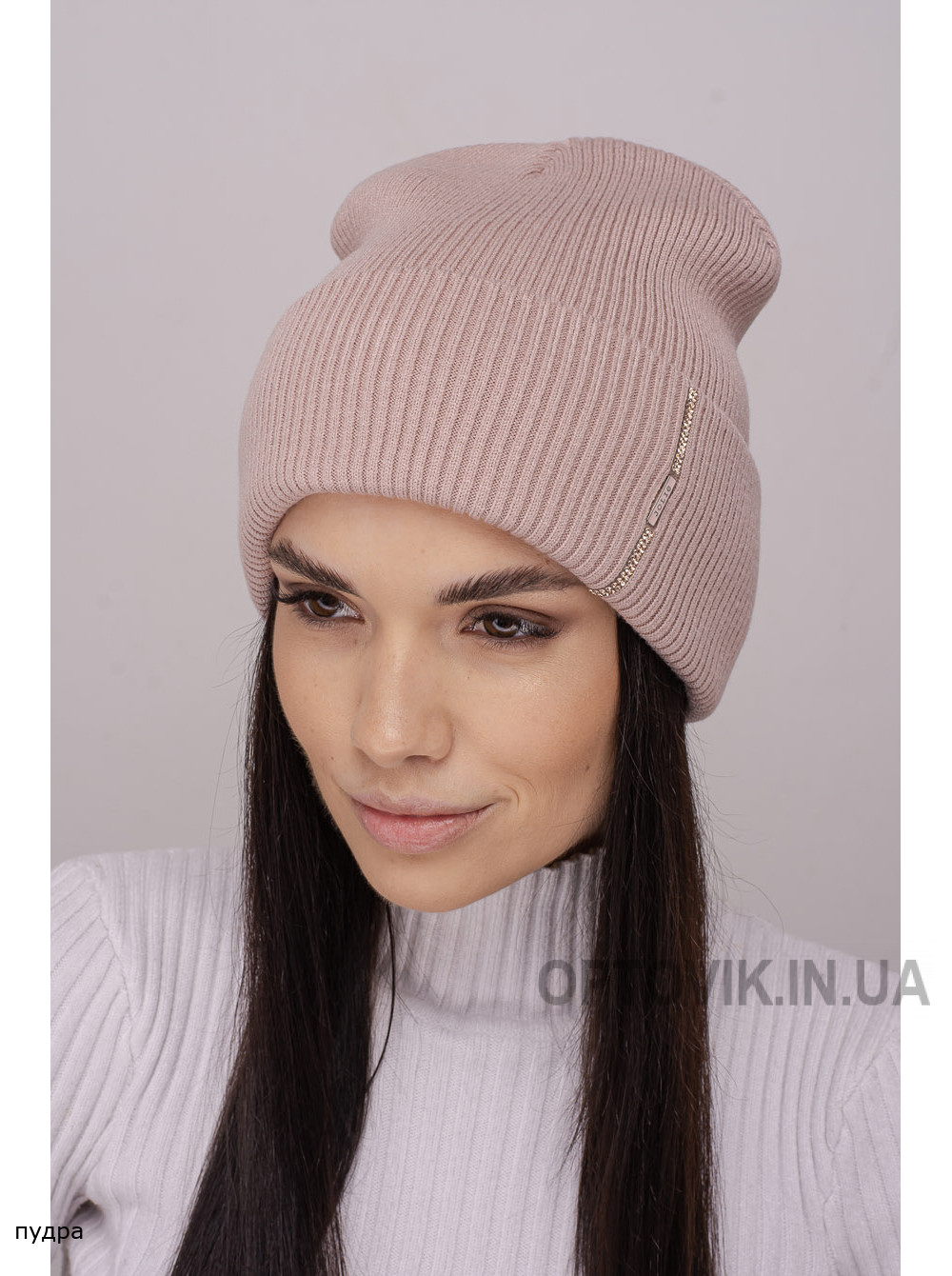 Жіноча шапка-ковпак з відворотом Карнавал