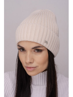 Жіноча шапка-ковпак з відворотом Манго