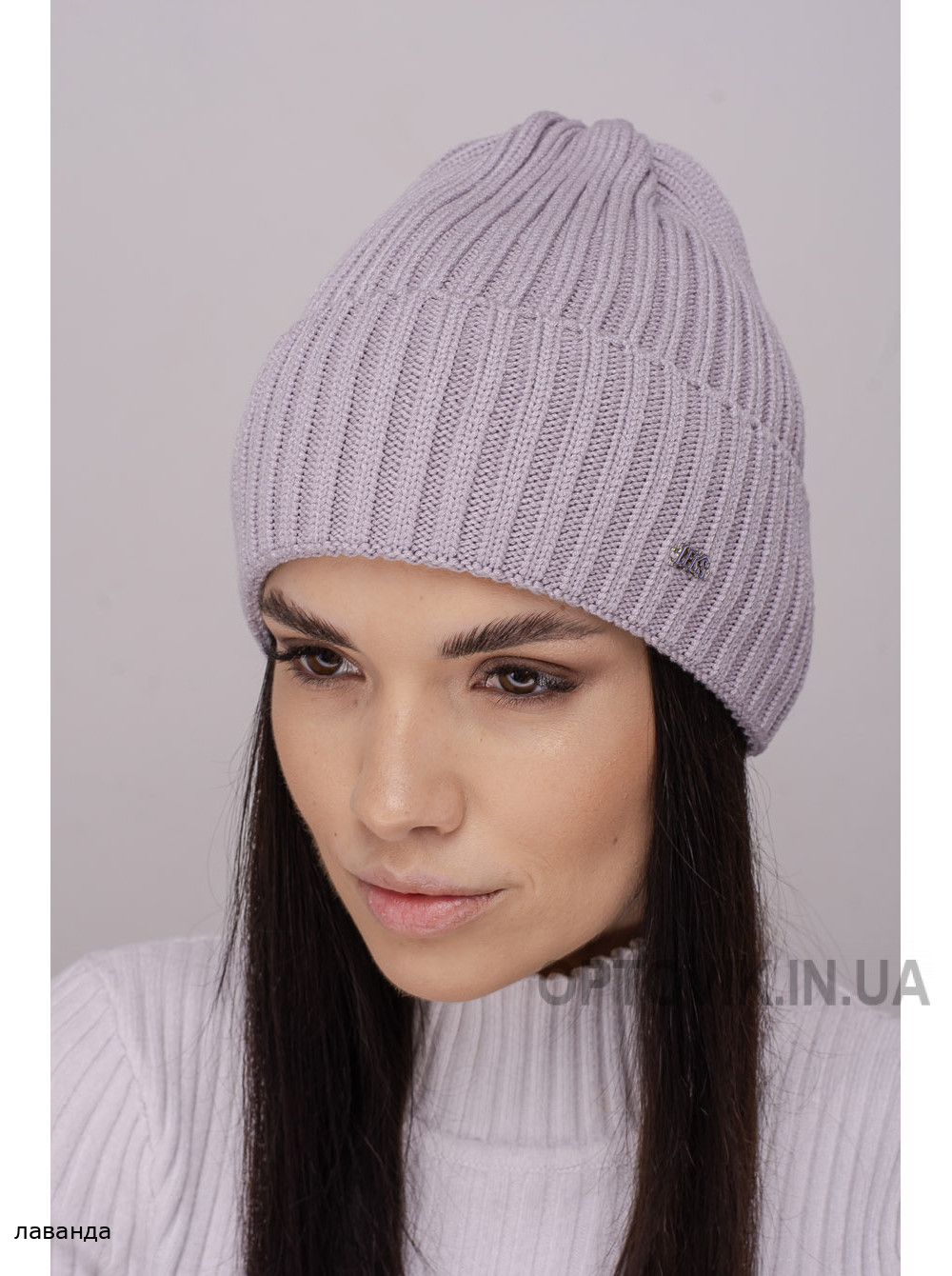 Жіноча шапка-ковпак з відворотом Марка