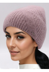 Жіноча шапка-ковпак з відворотом "Матриця"