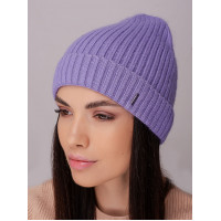 Жіноча шапка-ковпак з відворотом "Пепсі"