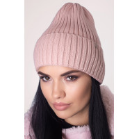 Женская шапка-колпак с отворотом "Бомонд"