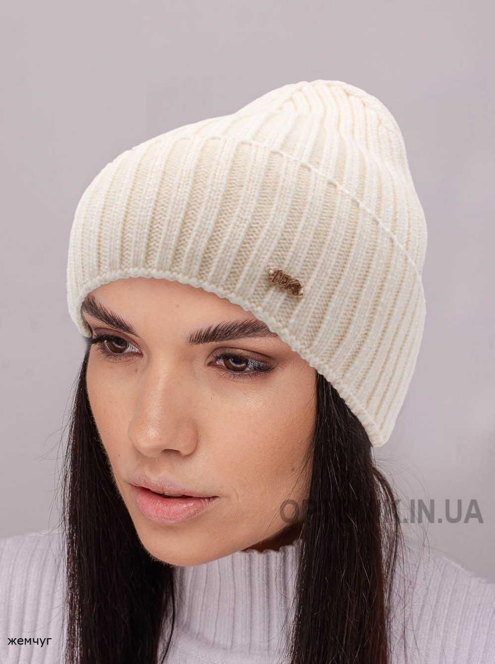 Женская шапка-колпак с отворотом Алегро