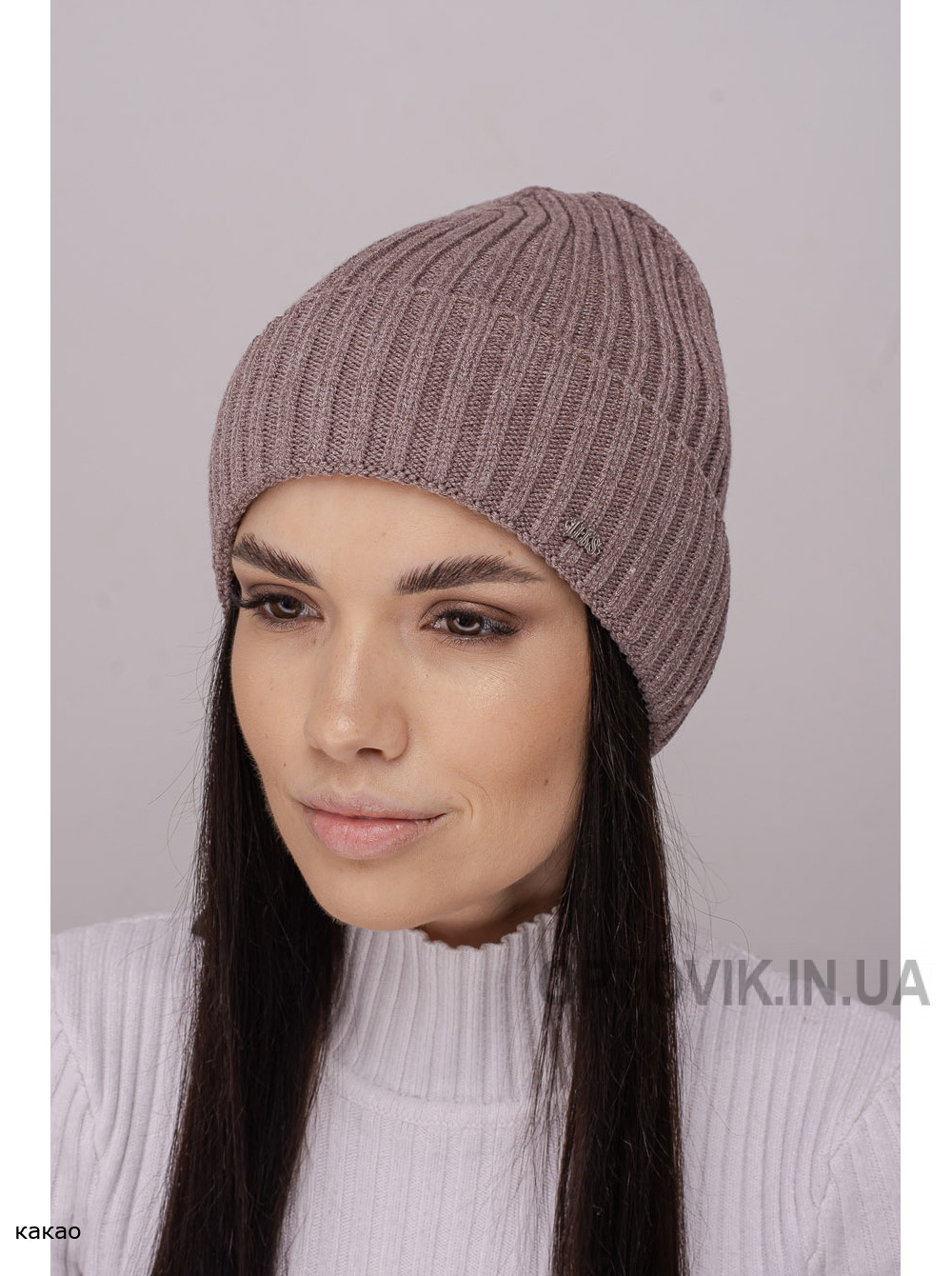 Женская шапка-колпак с отворотом Алегро