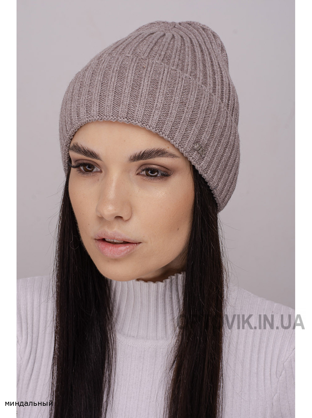 Женская шапка-колпак с отворотом Алегро