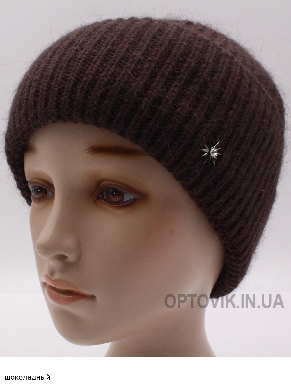 Женская шапка-колпак с отворотом Альбина