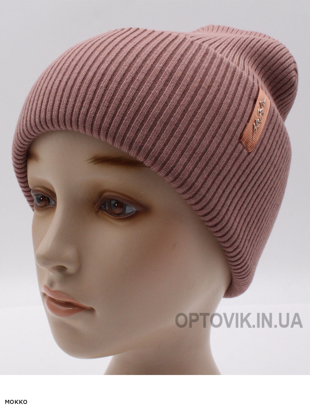 Женская шапка-колпак с отворотом Блюз