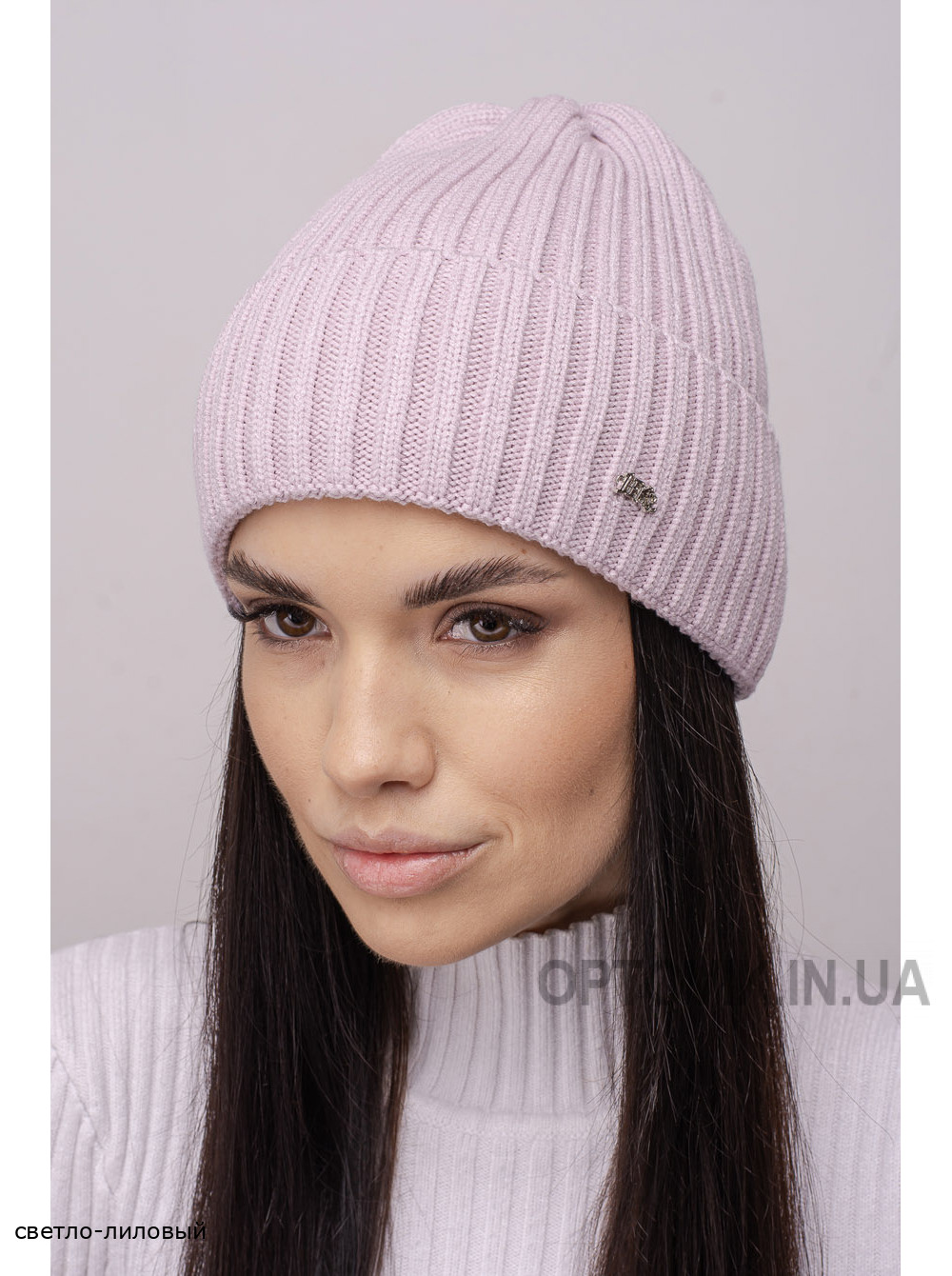 Женская шапка-колпак с отворотом Марка