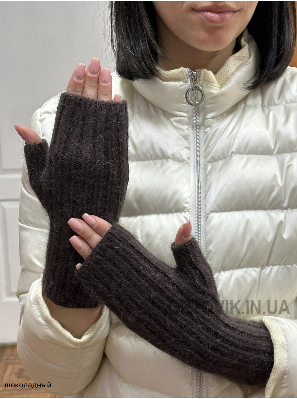 Женский перчатки Митенки