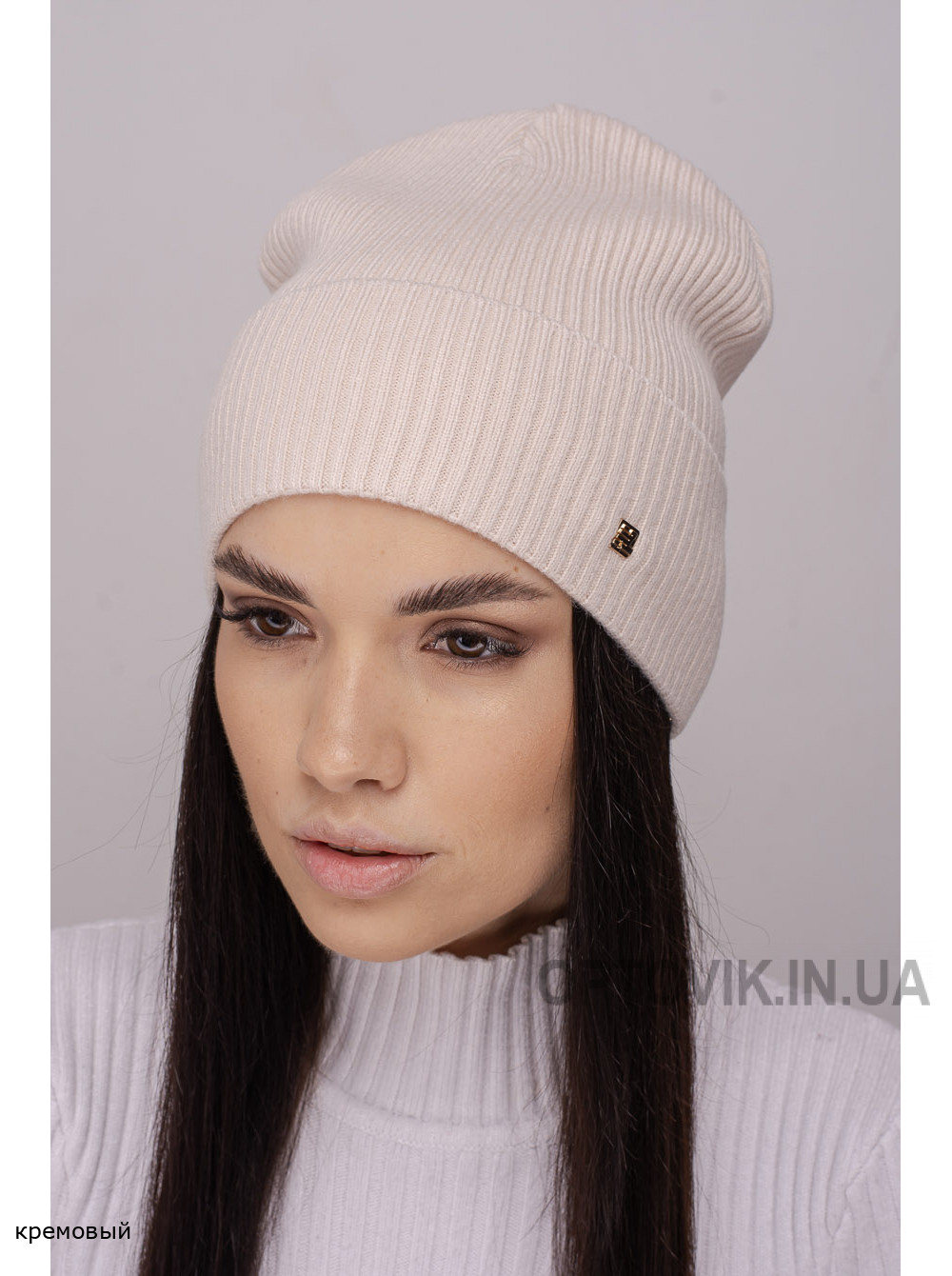 Женская шапка-колпак с отворотом Феникс