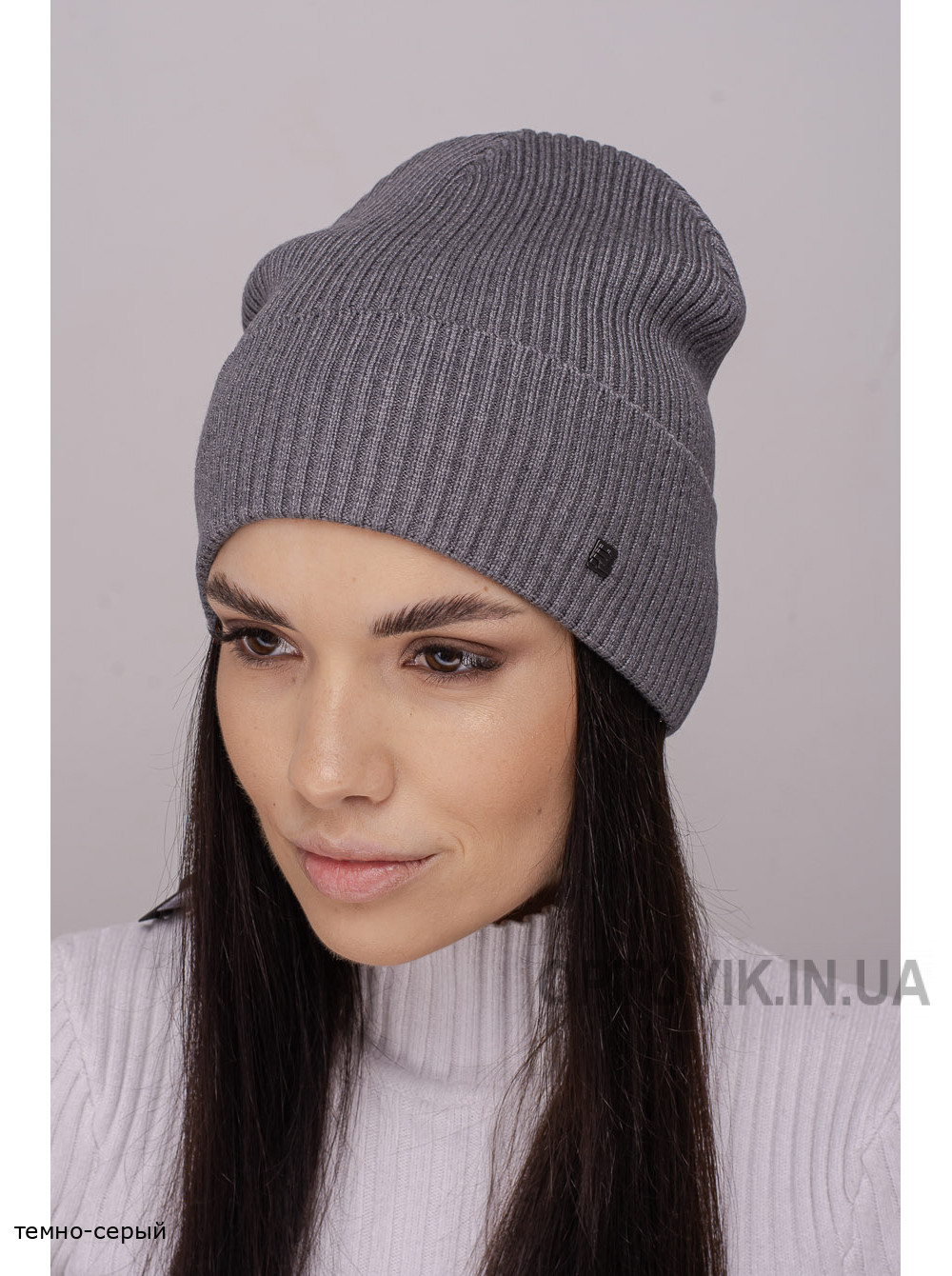 Женская шапка-колпак с отворотом Феникс