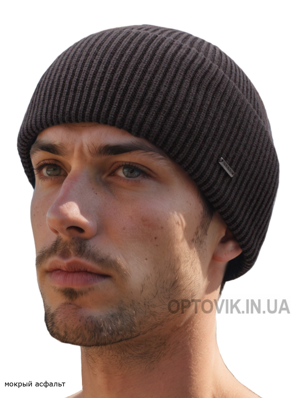Мужская шапка с подворотом Тревел