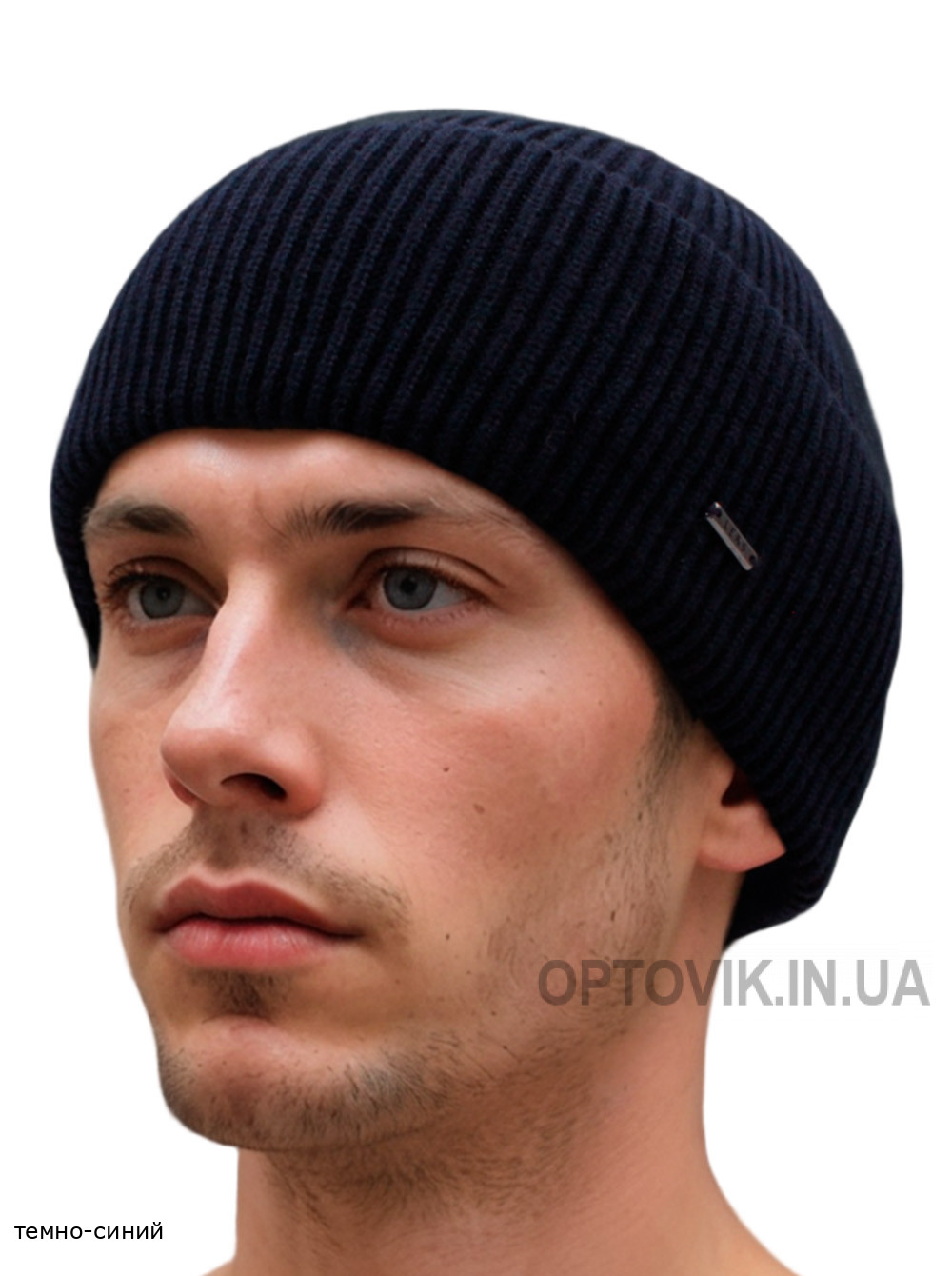 Мужская шапка с подворотом Тревел