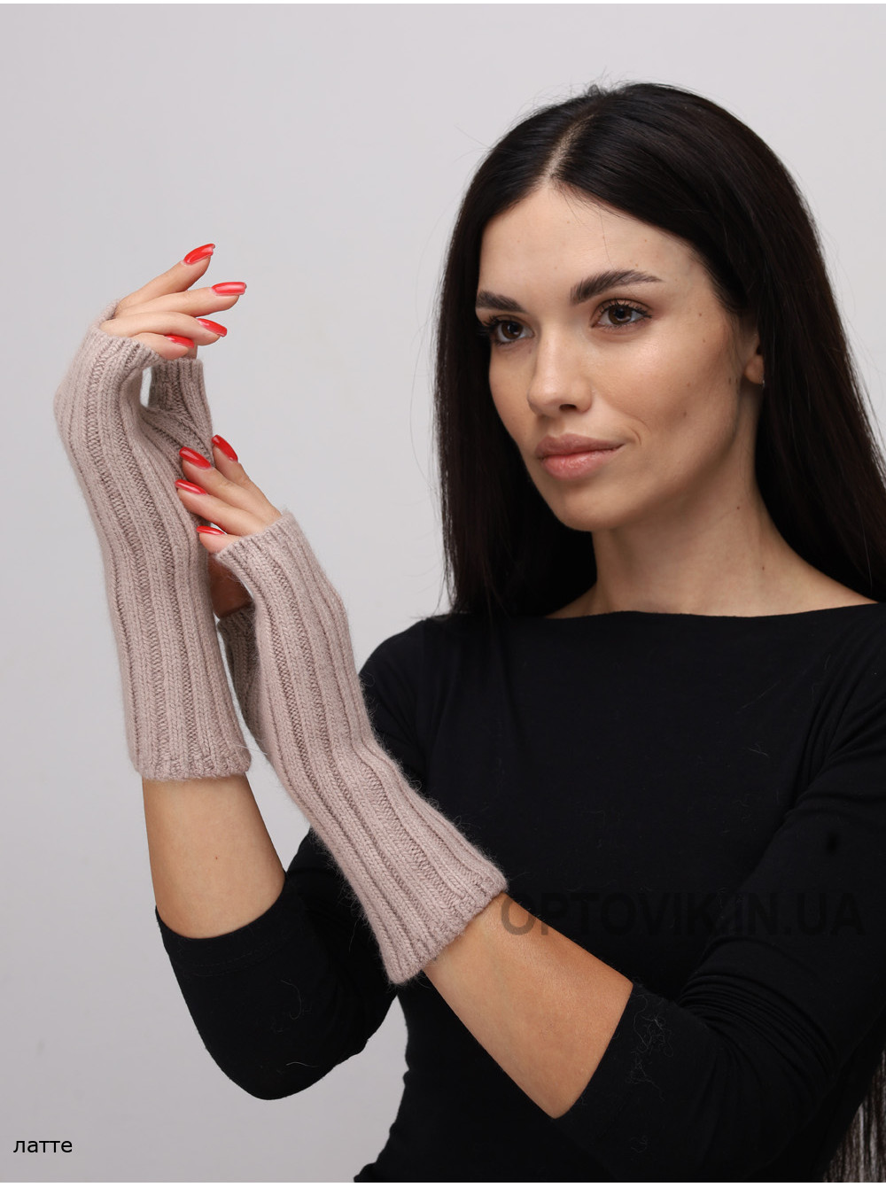 Женский перчатки Митенки 26